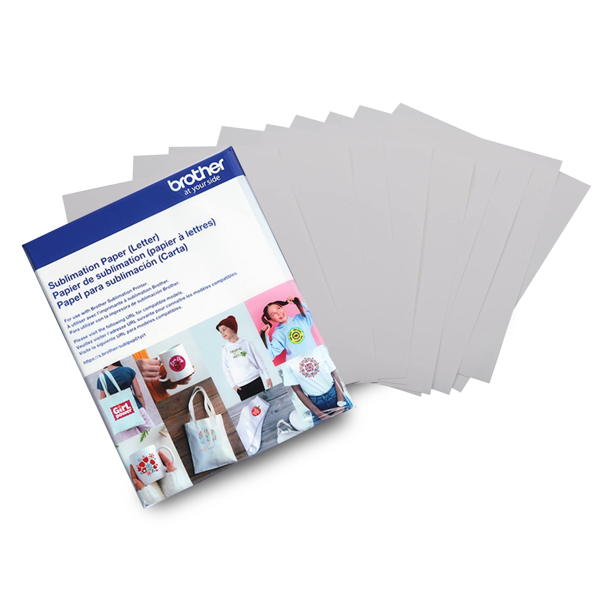 Brother 8.5" x 11" Sublimation Paper, 100 Sheets
